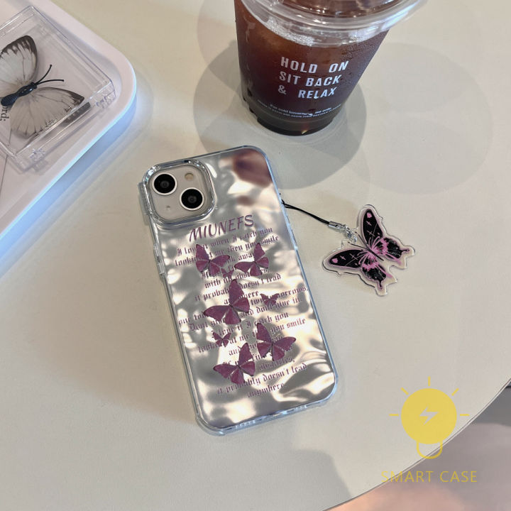 for-เคสไอโฟน-14-pro-max-plating-wave-texture-butterfly-เคส-phone-case-for-iphone-14-pro-max-plus-13-12-11-for-เคสไอโฟน11-ins-korean-style-retro-classic-couple-shockproof-protective-tpu-cover-shell