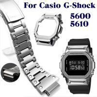 ♤เคสโลหะ พร้อมสายนาฬิกาข้อมือสเตนเลส สําหรับ Casio DW GW5000 DW5600 5610 GW5600E