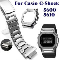 HOT”เคสโลหะ พร้อมสายนาฬิกาข้อมือสเตนเลส สําหรับ Casio DW GW5000 DW5600 5610 GW5600E