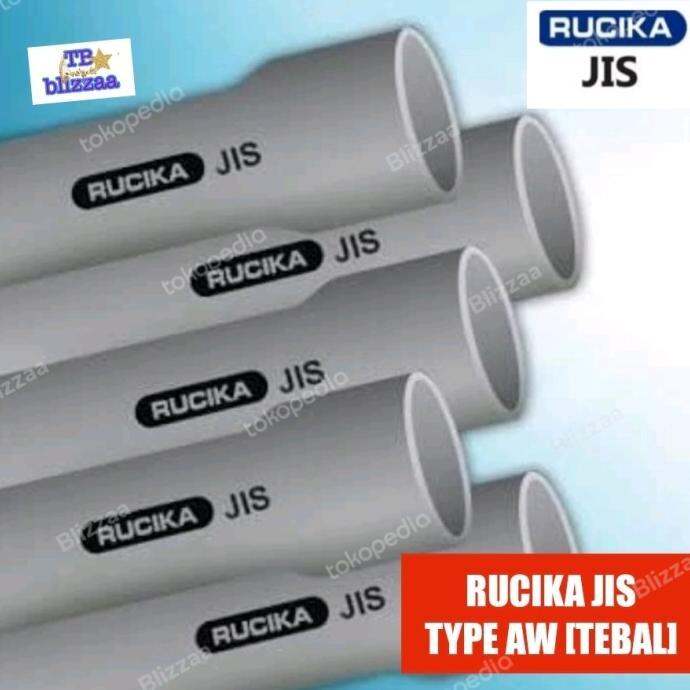 Discount Pipa PVC Rucika JIS 3/4" inch Per Batang 4 Meter Paralon