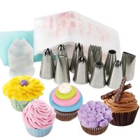 【hot】 Decorating Tips 10pcs big size Piping Icing 1 L COUPLER 10 silicone pastry bag Disposable bags