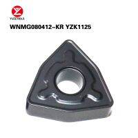 YUZETOOLS 10PCS WNMG060408-KR YZK1125 เครื่องตัดเครื่องจักรกลหยาบปานกลางการแปรรูปเหล็กหล่อ CNC Turning Carbide Inserts