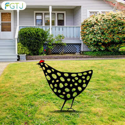 FGTJ เดิมพันตกแต่งสวนไก่การออกแบบที่สวยงามลวดลายสดใสสำหรับวันหยุดนอกลาน