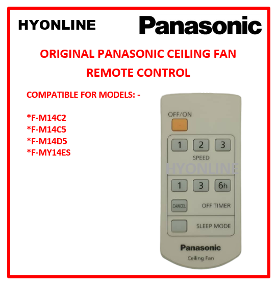 REMOTE CONTROL PANASONIC CEILING FAN REMOTE CONTROL FOR FM14C2, F