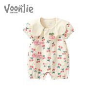 Princess baby clothes Xia Xinsheng female baby romper suit full moon day one hundred package fart garment climb clothes summer thin ha garments