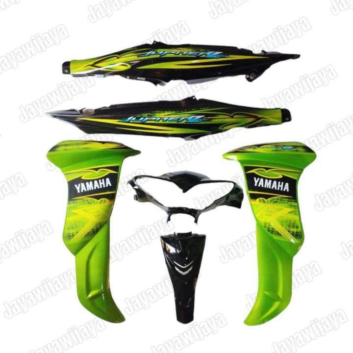 Cover Body Yamaha Jupiter Z New Burhan Warna hijau Hitam Sepaket