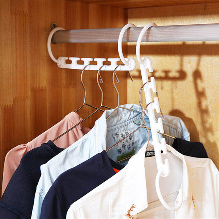 8pcs-new-space-saving-support-hanger-clothes-pants-rack-dryer-stand-scarf-cabide-plastic-closet-storage-organizer-hanging-rail