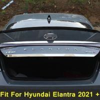 ด้านหลัง Trunk Lid Cover Tailgate Boot ประตูด้านหลัง Trim Molding Garnish Strip Protector สำหรับ Hyundai Elantra 2021 2022ชิ้นส่วนภายนอก