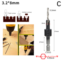 New Production? Hex Shank hss Countersink Router bit สกรูเครื่องสกัดงานไม้สำหรับ Wood2.8 3 3.2 3.5 4มม