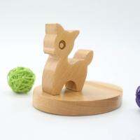 Wood Animal Mount Stand Cradle Holder Switch Cellphone Smartphone