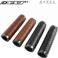 2 สีจักรยานหนังวัวหนังจักรยานจับล็อคแฮนด์เมด 130 มม. ที่จับกลางแจ้งจักรยาน BMX ส่วนสากล-Sediue