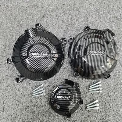 สำหรับฝาครอบป้องกันเครื่องยนต์ฮอนด้าฮอนด้า CB500F CB500X CBR500R 2019 2020 2021 2022 2023คาร์บอนไฟเบอร์เท็กซ์เทอร์การพิมพ์