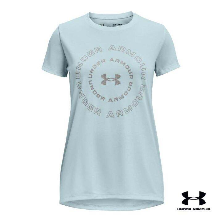 under-armour-ua-girls-tech-short-sleeve-อันเดอร์-อาร์เมอร์-เสื้อออกกำลังกายสำหรับเด็กผู้หญิง