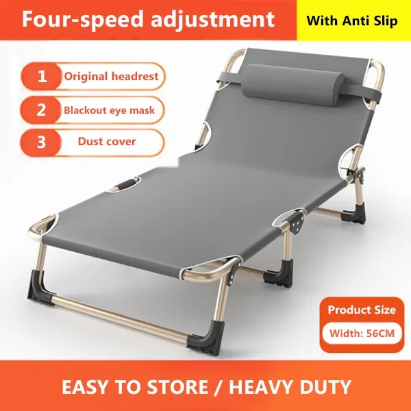 Heavy Duty Adjustable Folding Bed with Recliner for Outdoor and Indoor ...