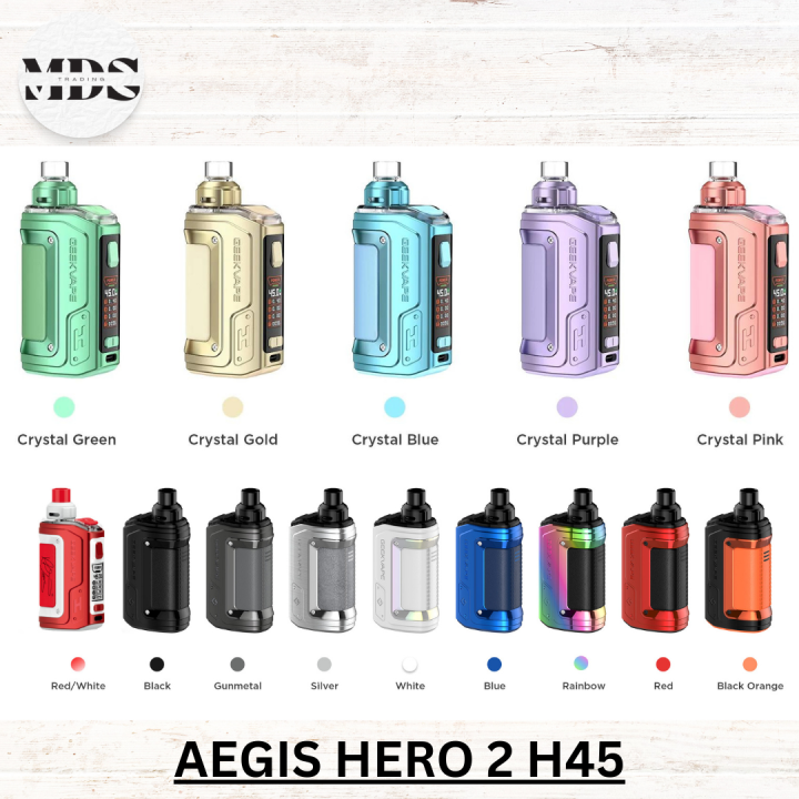 Geekvape Aegis H45 Hero 2 Complete Pod Set 101% Legit and Original ...