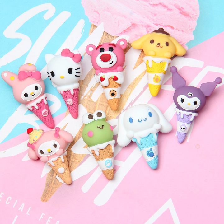 aksesoris-resin-สำหรับเล่นอาหารกรวยไอศครีม-sanrio-สามมิติ3d-ใหม่ครีมรูปกรวยสร้างสรรค์อุปกรณ์โทรศัพท์มือถือ-diy