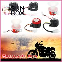 SUN BOX ATV จักรยานยนต์จักรยานสกปรก 1.5A 12V/60V สำหรับสกูตเตอร์ ลำโพงสัญญาณสากล ชุดแตรถอยหลัง แตรเสียงดังกลม รถจักรยานยนต์รถสามล้อไฟฟ้า