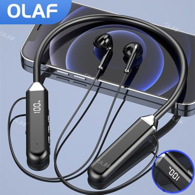 Olaf TWS Magnetic Wireless Headphones Neckband Bluetooth 5.2 Earphone Headset Sports Running Waterproof Earbud Wireless With Mic