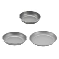 Outdoor Cookware Camping Dinner Plate Heat-Resistant and Corrosion-Resistant Pure Titanium Picnic Plate