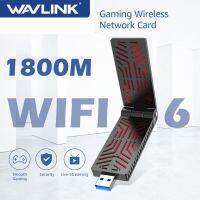 Wavlink WiFi 6 USB Adapter Dual Band AX1800 2.4G/5GHz Wireless Wi-Fi USB Network Card USB 3.0 WiFi6 Adapter For Windows 11/10/7  USB Network Adapters