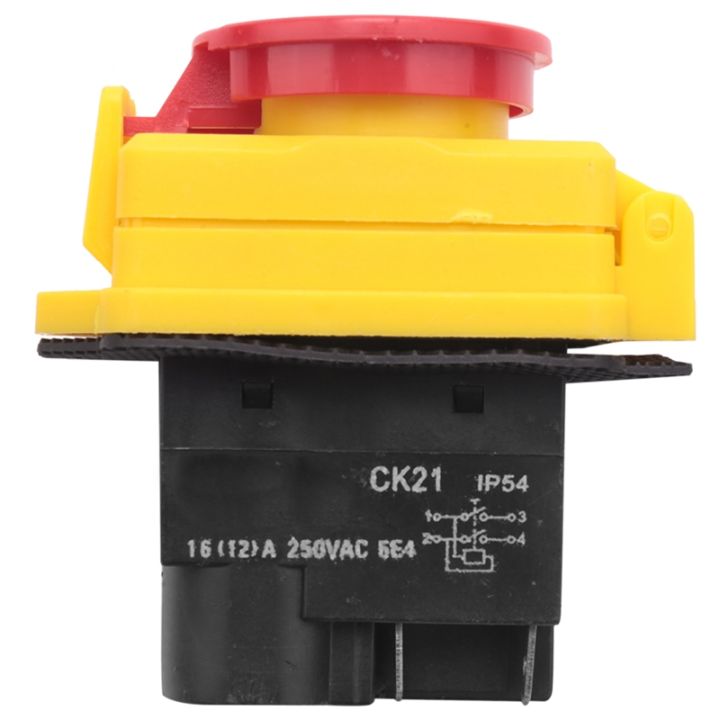 250v-16a-ip54-start-stop-switch-no-volt-release-switch-with-emergency-stop-push-button-electromagnetic-on-off-switch