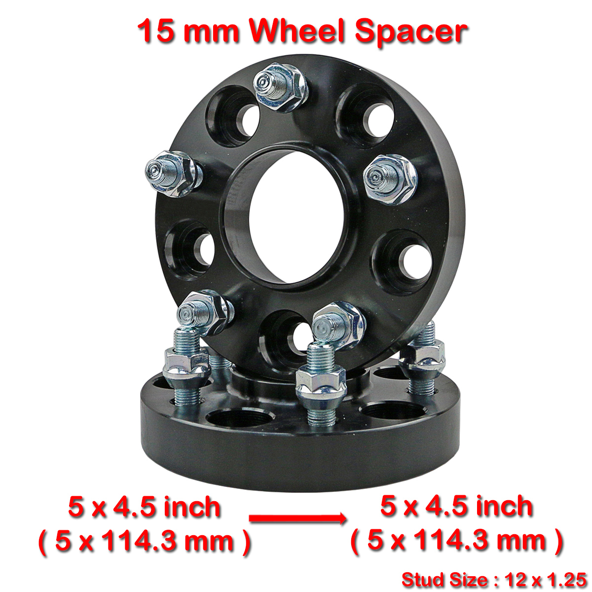 2pcs 15mm Wheel Spacers Adapter for Nissan Skyline,GTR,R32,R33,R34,R35,370Z,350Z 