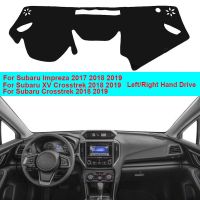 ผ้าคลุมเบาะพรมพรมกันลื่นแผงควบคุมภายในรถ2ชั้นสำหรับ Subaru Impreza 2017 2018 2019 Subaru XV Crosstrek 2019 2018