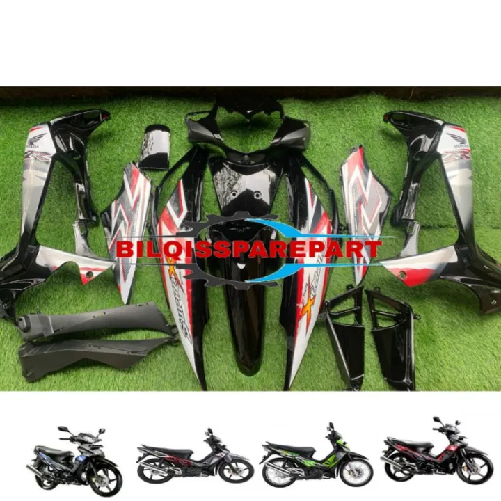 full set cover body halus motor supra x 125 R / 125 batman tahun 2008