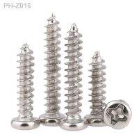 Nickel Plated Phillips Round Head Self-tapping Screws M1 M1.2 M1.4 M1.7 M2 M2.3 M2.6 M3 Length 3-25mm