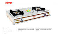 SEIKI เซกิ เตาแก๊ส ตั้งโต๊ะคู่ Gas stove รุ่น SEIKI-RY-125