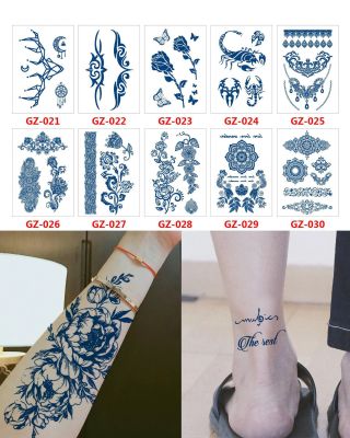 hot！【DT】✻◘♘  stickers Semi-permanent Temporary Tattoos Star Wolf  Fake Tatoo Men