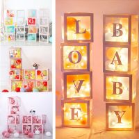 Baby Shower Decorations Custom Alphabet Name Baby Love Boy Girl Kids Box Balloons Kids Gender Reveal Party 1st Birthday Decor Balloons