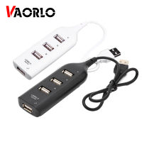 VAORLO USB HUB 2.0 4พอร์ตตัวแยกสัญญาณแบบพกพาExtensionสายอะแดปเตอร์