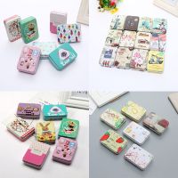 1PC Vintage Cartoon Tin Box Sealed Jar Packing Boxes Jewelry  Candy Box Small Storage Cans Coin Earrings Headphones Gift Box Tin Storage Boxes