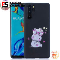 Acekool ฝาหลัง TPU นิ่มพิมพ์ลายการ์ตูนน่ารักสี HUAWEI P30 Pro,เคสป้องกันเต็มรูปแบบกันกระแทกกันลื่นพร้อมสายคล้องซิลิโคน