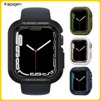 ZZOOI Original Spigen Rugged Armor Shock Resist Bumper Case Watch Cases For Apple IWatch Watch Series 7/SE/6/5/4/3/2 38 40 42 44 45 mm