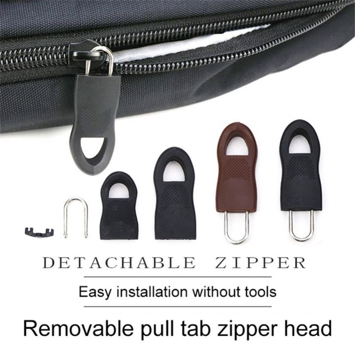 Colorful Zipper Pull End Fit Rope Tag Fixer Zip Cord Tab