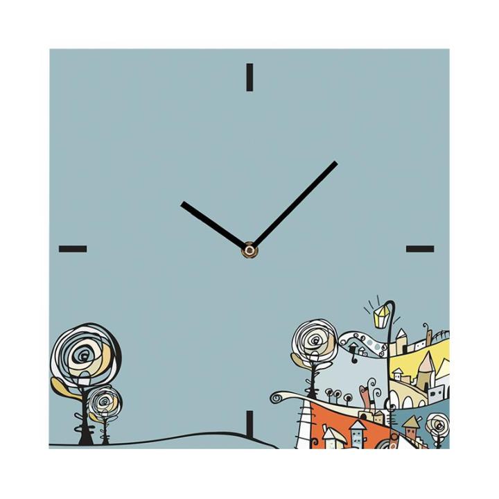 u-ro-decor-นาฬิกาแขวน-รุ่น-small-town-นาฬิกาติดผนัง-นาฬิกาฝาพนัง-พิมพ์ลายด้วยระบบดิจิตอล-กระจกเงา-ใช้ถ่านขนาด-aa-ขนาด-50-x-50-ซม