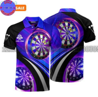 2023 Personalized Name Darts 3D Printed Summer Polo POLO shirt Unisex Darts Athlete Team POLO POLO shirt polo POL-75 (Private Chat Free Name&amp;Logo Change) New polo shirt