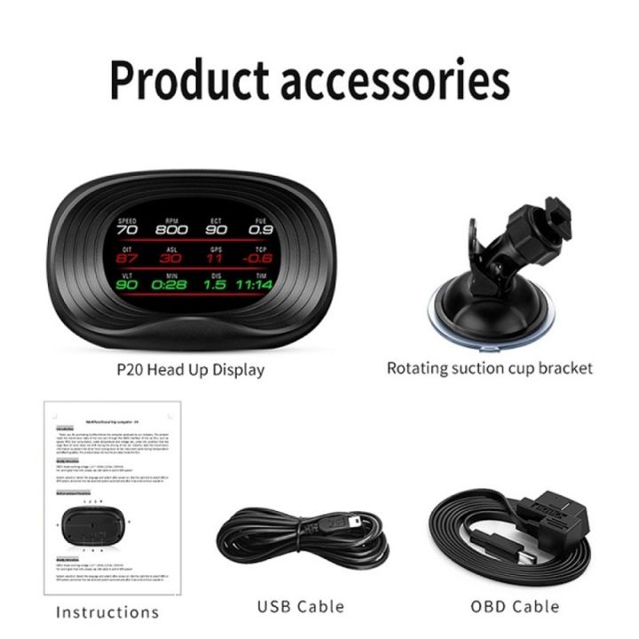 obd2-สมาร์ทเกจ-smart-gauge-digital-meter-display-p20-gps-navigation-ของแท้เมนูภาษาไทย-ทำให้ง่ายในการใช้งาน