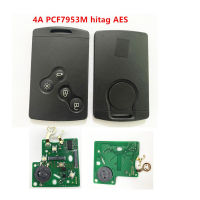 Keyless ไปแฮนด์ฟรีสมาร์ทการ์ดกุญแจรถระยะไกลที่มี4ปุ่ม433เมกะเฮิร์ตซ์ Pcf7953m 4A ชิปสำหรับเรโนลต์คลีโอ IV 4 C Aptur 2009-2017