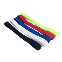 【cw】 Sport Headband Men WomenSweat BandFootball Tennis Headscarf Silicone Anti-slip Elastic Sweatband HairBand