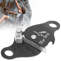 CAMNAL เชือกปีนหน้าผากลางแจ้ง Grab Stop Descender Self-Braking Clamp Device Black