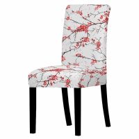 Floral Dining Chair Cover Hotel Wedding Room decor Chair slipcover Kitchen seat covers Protector Spandex Elastic Chair Cover Sofa Covers  Slips