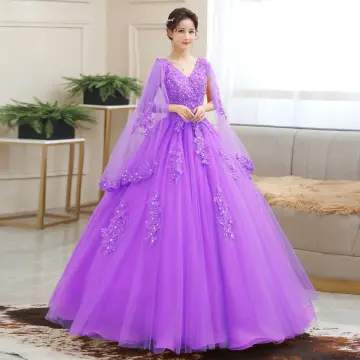 purple dress for debut outfit｜TikTok Search