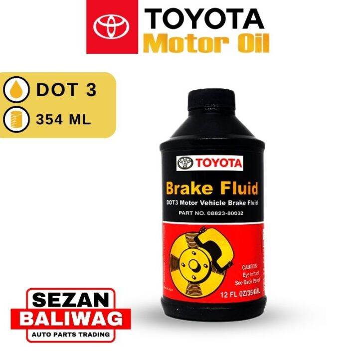 ORIGINAL TOYOTA BRAKE FLUID DOT 3 354ML 0882380002 Lazada PH