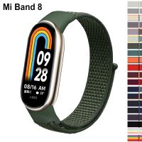 Nylon Loop for xiaomi Mi Band 8 Strap SmartWatch Wristband Correa Replacement sport pulsera watchband for Miband 8 NFC Bracelet Straps