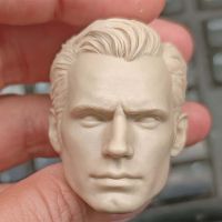 16 Scale Henry Cavitl Unpainted Head Sculpt สำหรับ12 Body Action Figures อุปกรณ์เสริม DIY