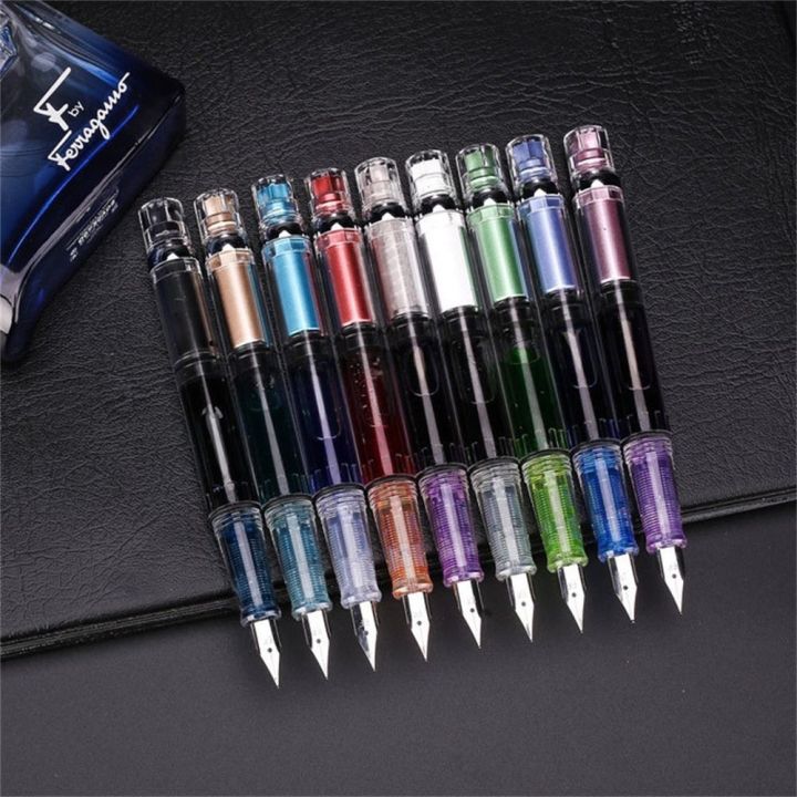 gj56ความจุมากอุปกรณ์นักเรียนโรงเรียนการทาสีโปร่งใส0-38mm-ปากกาหมึกซึมลูกลื่นปากกาปากกาหมึกซึมเขียนปากกาหมึก