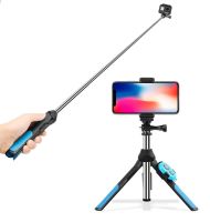 Multi-functional Foldable Tripod Holder Bluetooth Remote Control Selfie Stick Monopod for Smartphone/ GoPro/ Xiaoyi Sport Camera Camera Remote Control